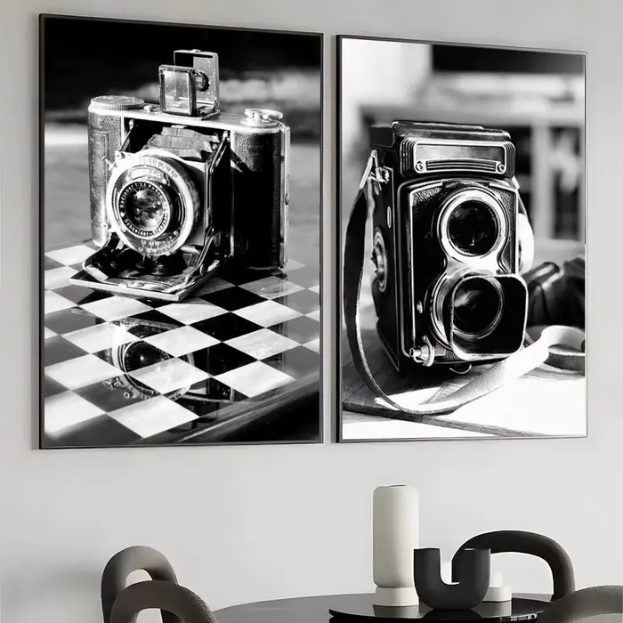 Affiche classique vintage en noir et blanc