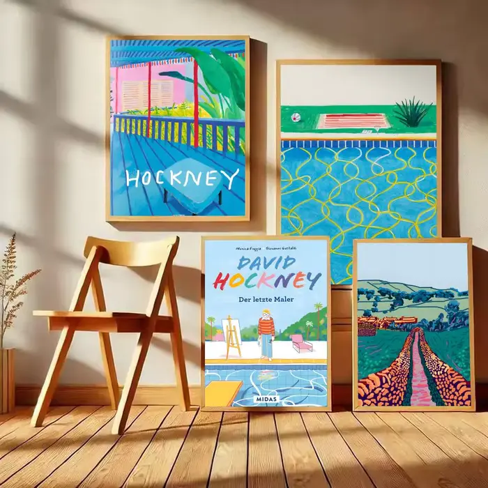 Affiche d'artiste D-david Hockney sans cadre