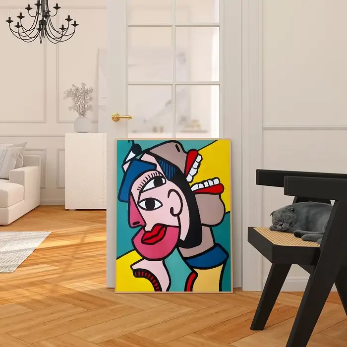 Dessin animé classique Picasso Vintage abstrait