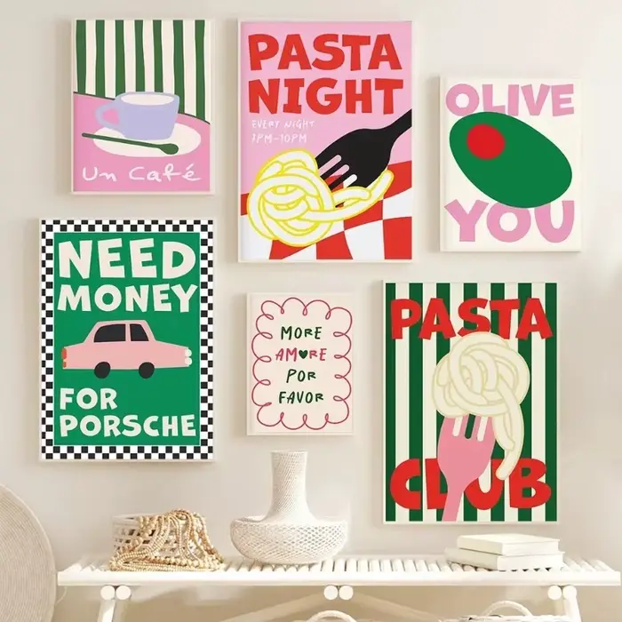 Affiche d'art alimentaire couleur