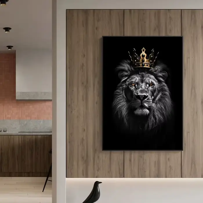 Affiche imprimée du royaume des animaux