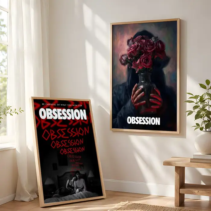 Affiche sur toile de film O-Obsession, peinture et calligraphie, décoration murale HD pour chambre à coucher, salon, décoration intérieure, cadeau