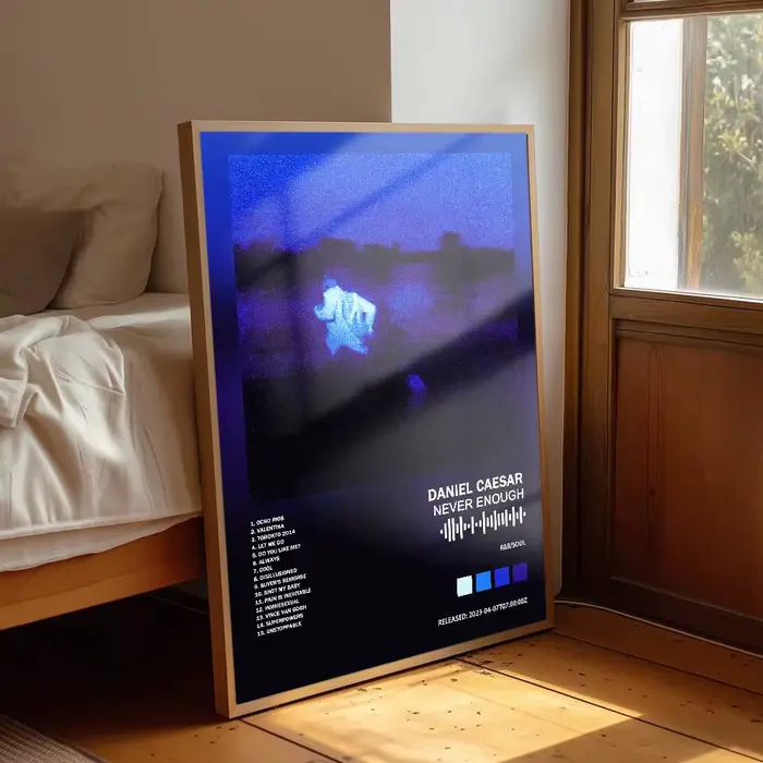 Autocollant mural en papier imperméable Daniel Caesar