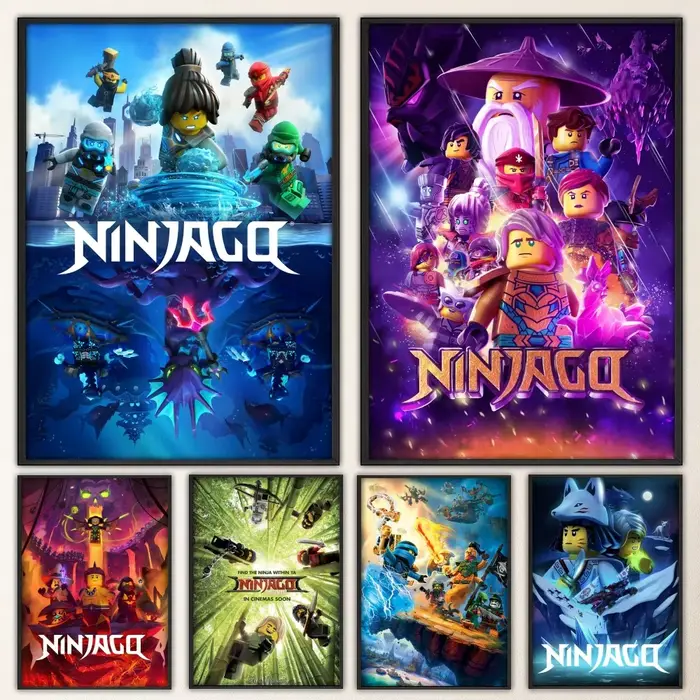 Cool L-LEGOs dessin animé n-ninjago affiche fantaisie