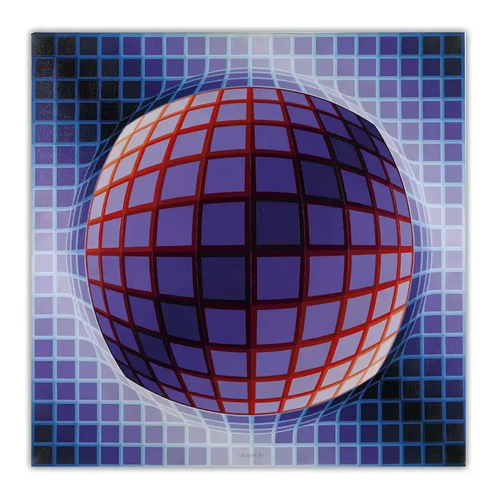 Victor Vasarely optique visuel Art toile peinture à l'huile esthétique photo œuvre