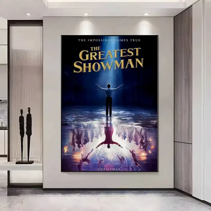 Affiche décorative murale du film T-The Greatest Showman, pour salons, chambres à coucher, bars et c
