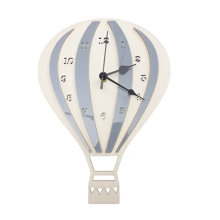 Horloge murale silencieuse à ballon à Air chaud, horloge muette, décoration de chambre d'enfants, ho