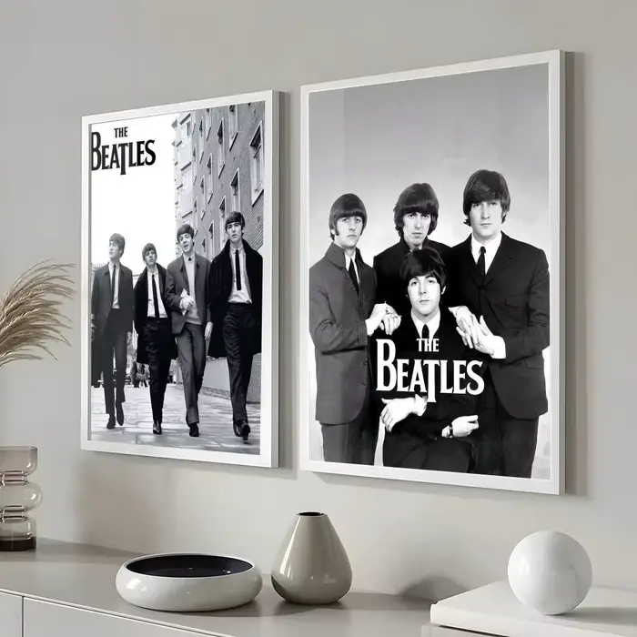 POP Rock Band The b-B-Beatles-ES affiche autocollants muraux modernes et élégants pour la décoration intérieure salon dortoir Art mural