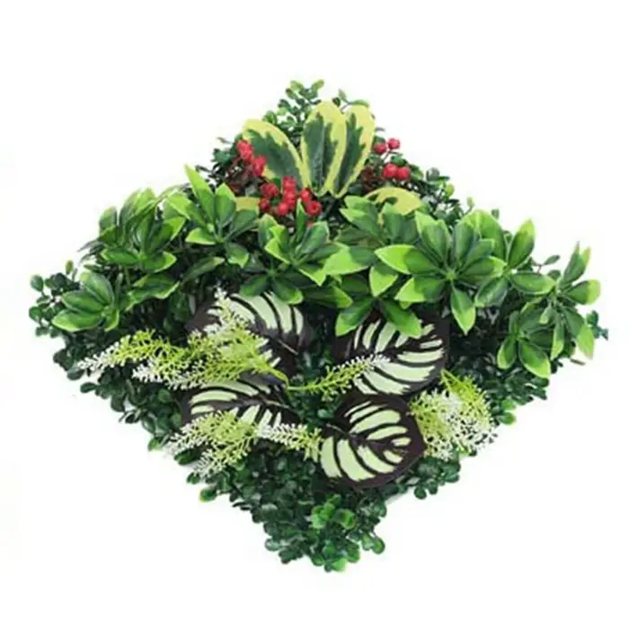 Panneau mural de plantes artificielles