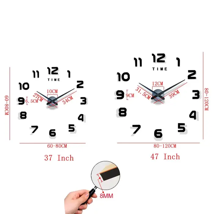 Horloge Murale Grande Taille Design Moderne 2026