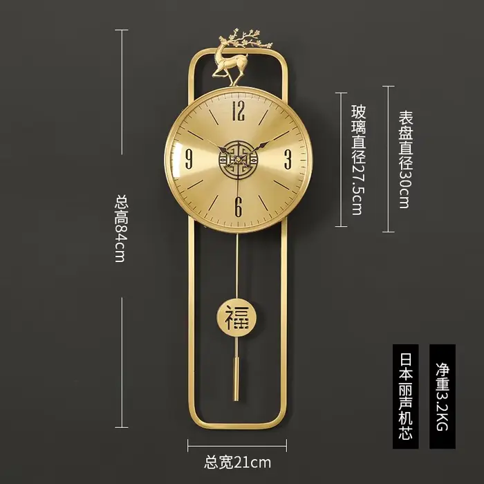 Horloge murale Design esthétique Simple suspendue horloge murale De luxe nordique italie Unique Relo