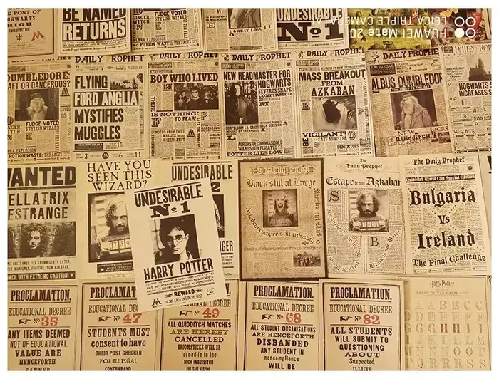Ensemble affiche magique Vintage