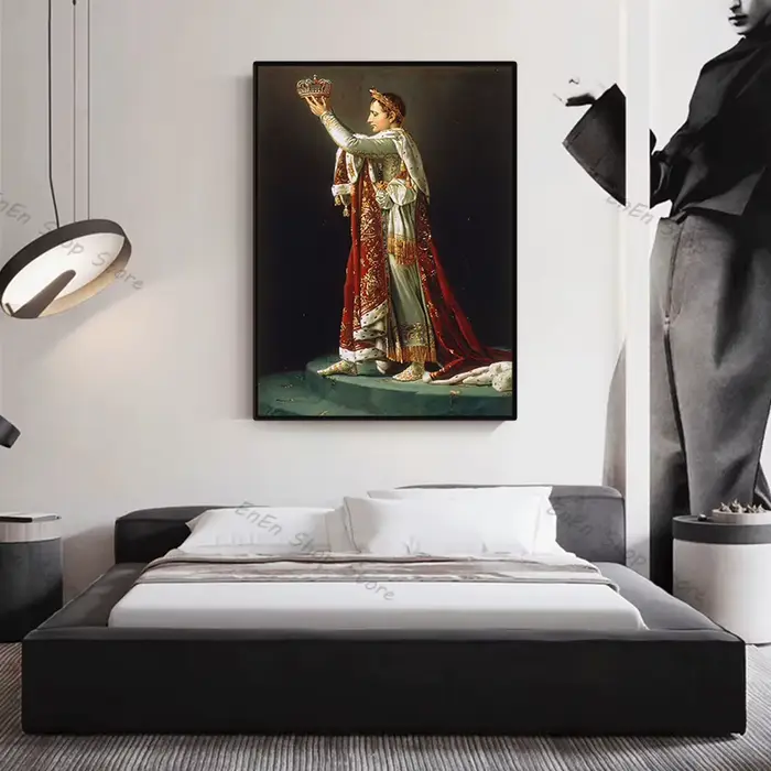 Napoléon Bonaparte Portrait affiche imprime traversant les alpes coronation