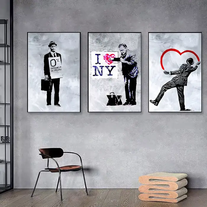 Affiches murales d'art abstrait graffiti de rue