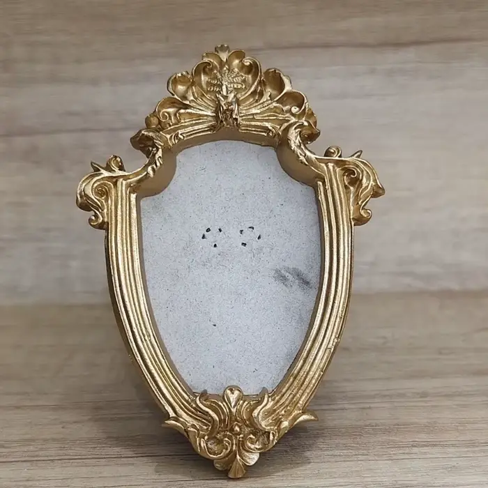 Cadre photo vintage DIY en résine, cadre antique doré exquis, peut accueillir une photo de 10 cm, ca