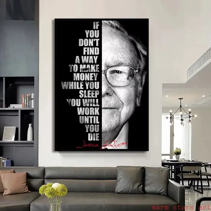 Warren boardett Movational Quotes Poster Prhonneur