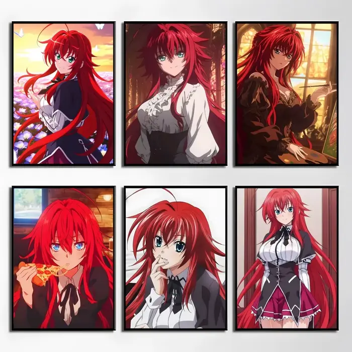 Rias Gremory h-haute école DxD affiche toile mur Art impression pour salon chambre murale sans cadre décor à la maison cadeau décoration
