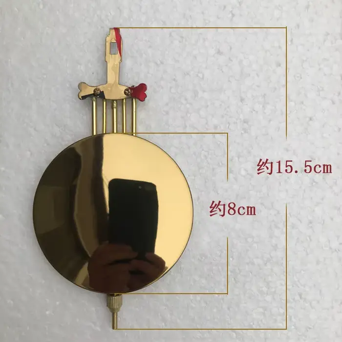 Pendule de 6 pouces de long pour horloges mécaniques vintage - Accessoire pour grand horloge de sol 