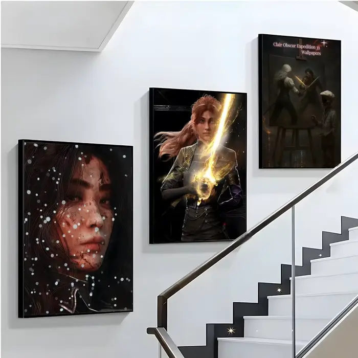 C-C-Clair O-O-Obscur E-E-Expedition 33 affiche d'anime HD toile imperméable
