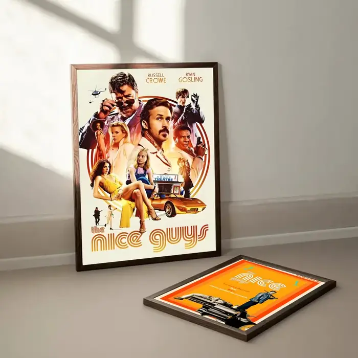 Affiche de film d'action et de comédie T-The Nice Guys