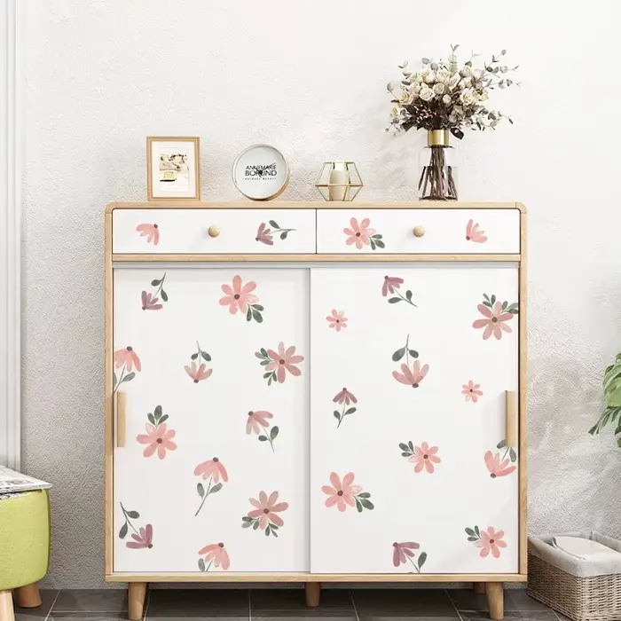 Autocollant mural petite fleur style Bohème