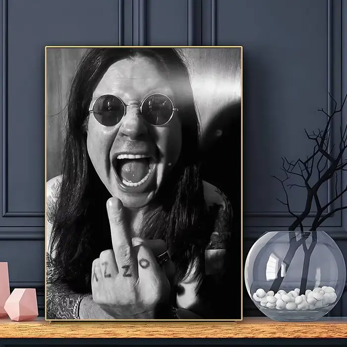 Restez Prince des ténèbres O-Ozzy O-OsbourneS affiche HD Art collant mur étanche maison salon Bar décoration