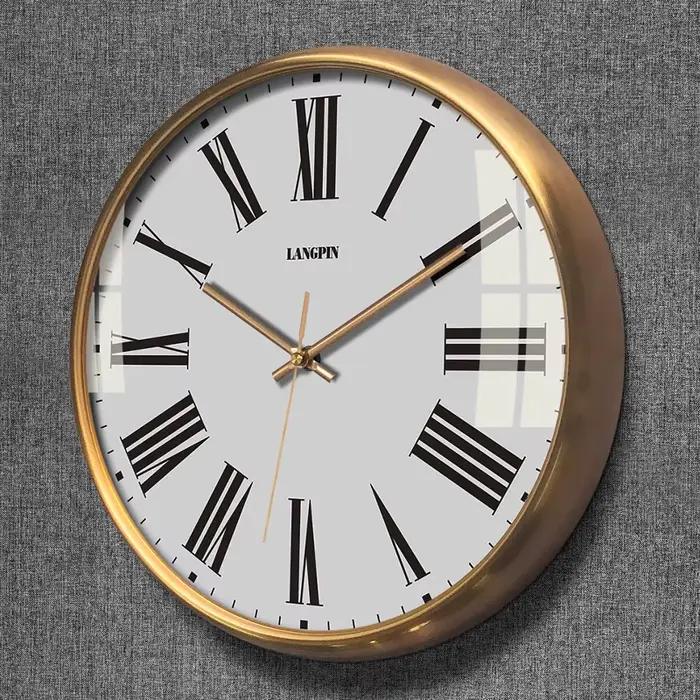 Grande Horloge Murale Vintage en Bois Massif, Moderne, Rétro, Silays euse, Salon, Maison, Chambre à 