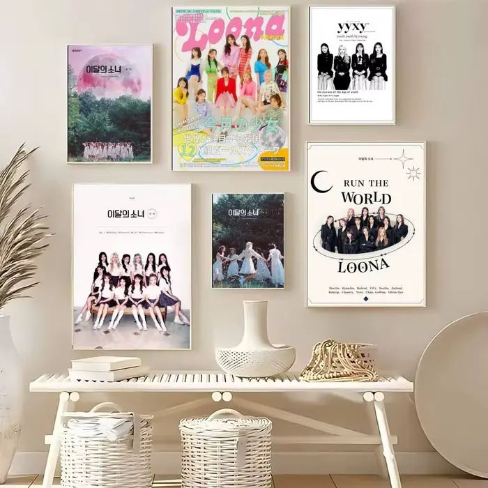 Affiche coréenne Kpop Band l-loona Kpop