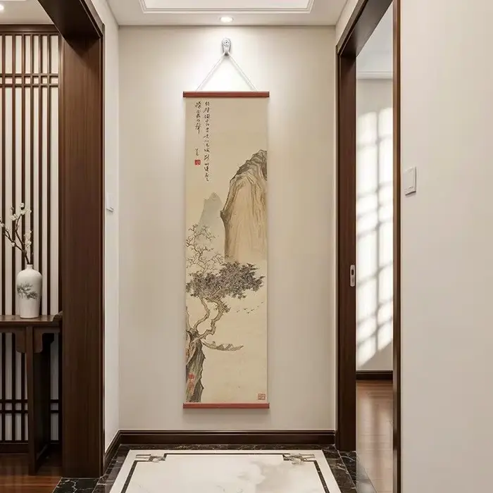 Art mural de paysage sec Zen