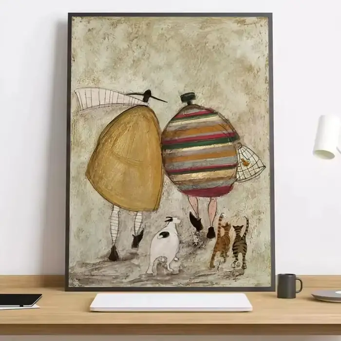 Peinture abstraite de paysage