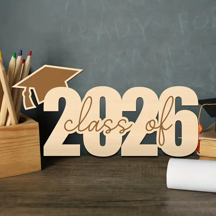 Tableau d'affichage en bois en forme de classe 2026 2026
