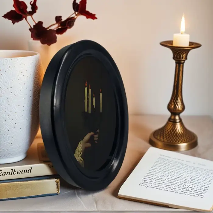 1 Pièce de Décoration Murale Vintage Style Sombre avec Motif Bougeoir