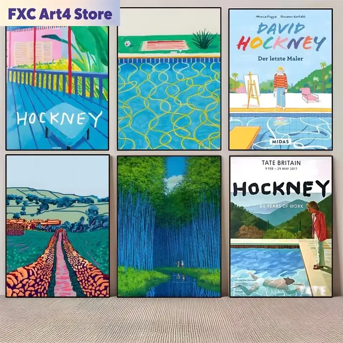 Affiche d'artiste D-david Hockney sans cadre