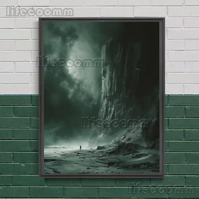 Toile d'art mural Vintage plage des morts et terre de rien