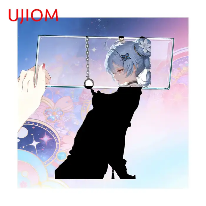UJIOM Autocollant mural graphique de fille de dessin animé AI, décalcomanie PVC résistante au soleil