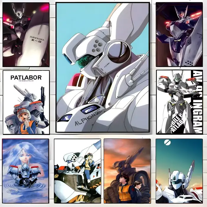 Affiche de film Cyberpunk Anime P-Patlabor