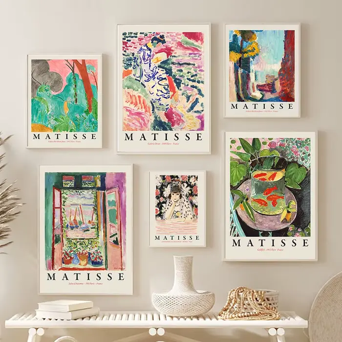 Matisse – affiches et imprimés de paysage abstrait rétro