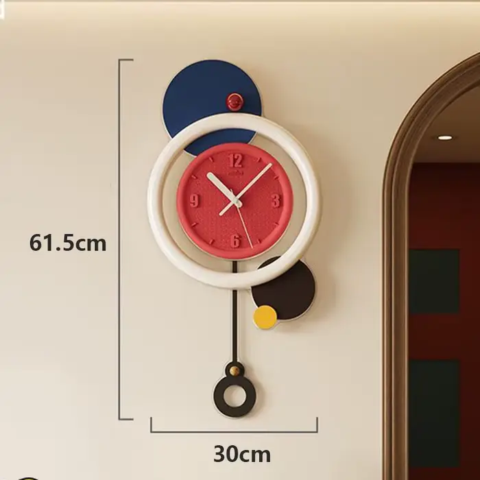 Horloge murale créative Moder Hom, accessoires de décoration modernes, horloge murale d'ornement d'i