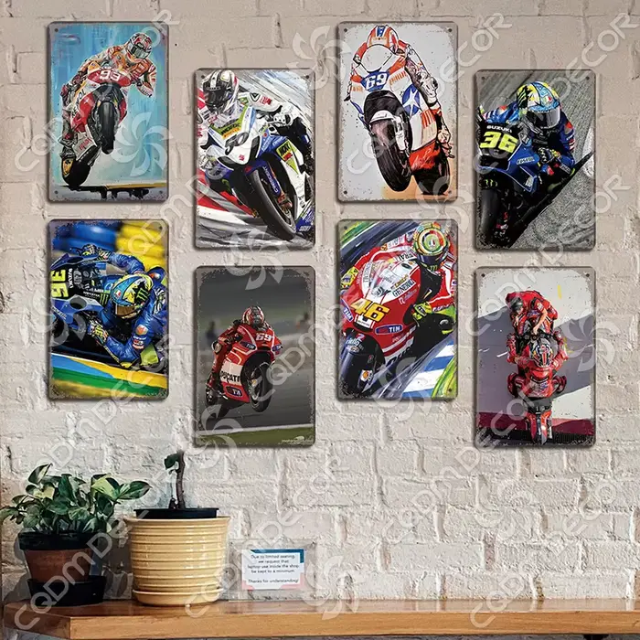 Affiche de sport automobile