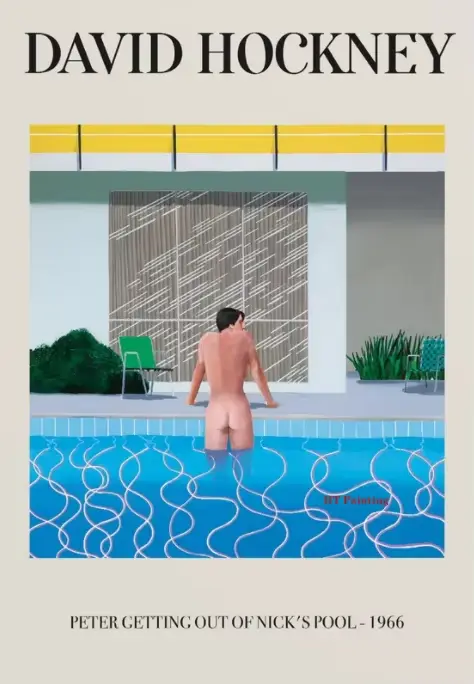 David Hockney – affiche de bain de soleil, affiche d'art de printemps, peinture sur toile, impressio