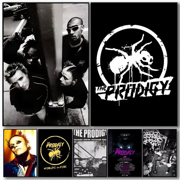 Affiche artistique du groupe P-Prodigy avec impressions