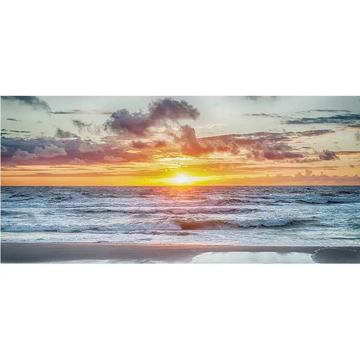 Affiches d'art murales de coucher de soleil de plage moderne, peinture sur toile de grand paysage im