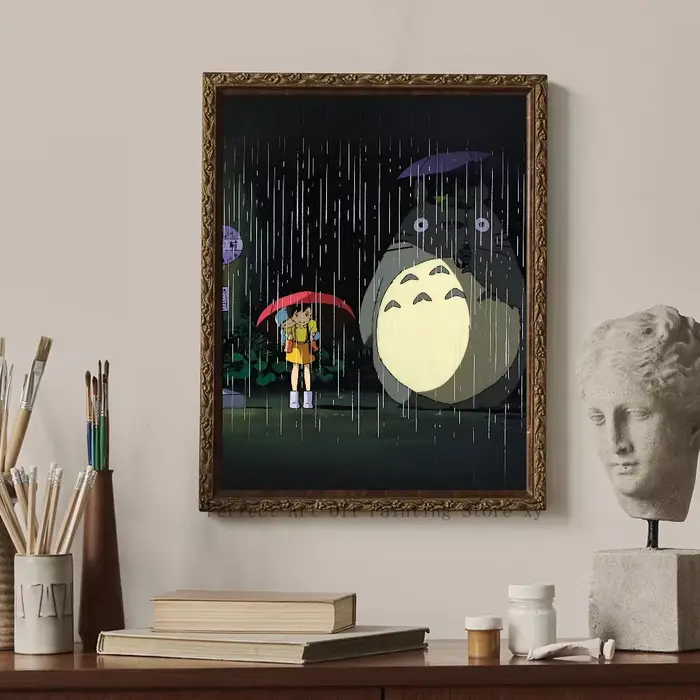 Studio Ghibmovies Anime T-Totoro Cartoon Poster