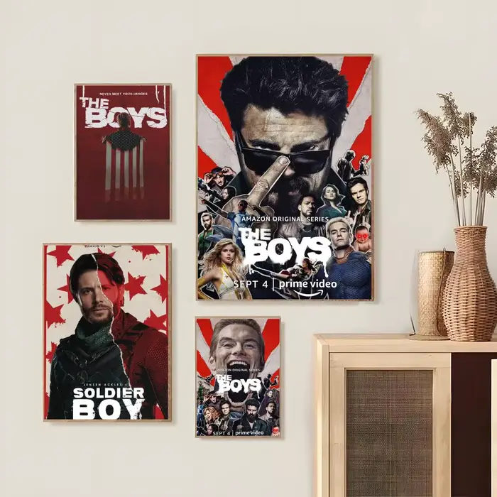 The Boys Classic films Poster Chambre salon étude et au-delà du décor auto-adhésif + cadeau parfait