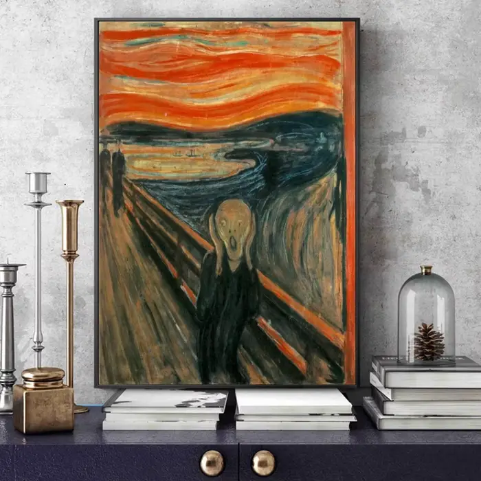 Edvard Munch The Scream Célèbre Toile Art