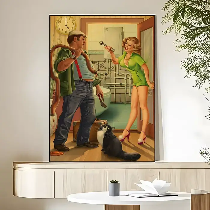 Affiche de fille Pin Up de la Seconde Guerre mondiale