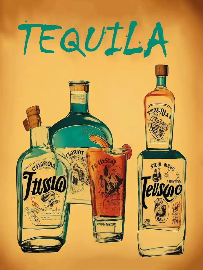 Affiches murales style publicité vin vintage, illustrations whisky, tableaux sur toile pour bar, clu