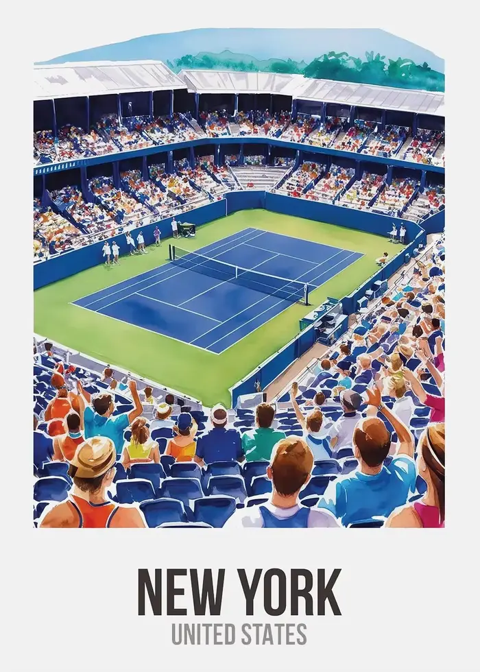 Affiche de tennis Grand Slam, impressions sur toile, art mural, New York, Londres, Australian Open,