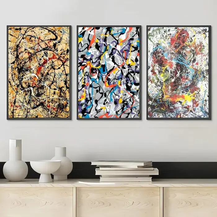 Art abstrait J-Jackson P-Pollock