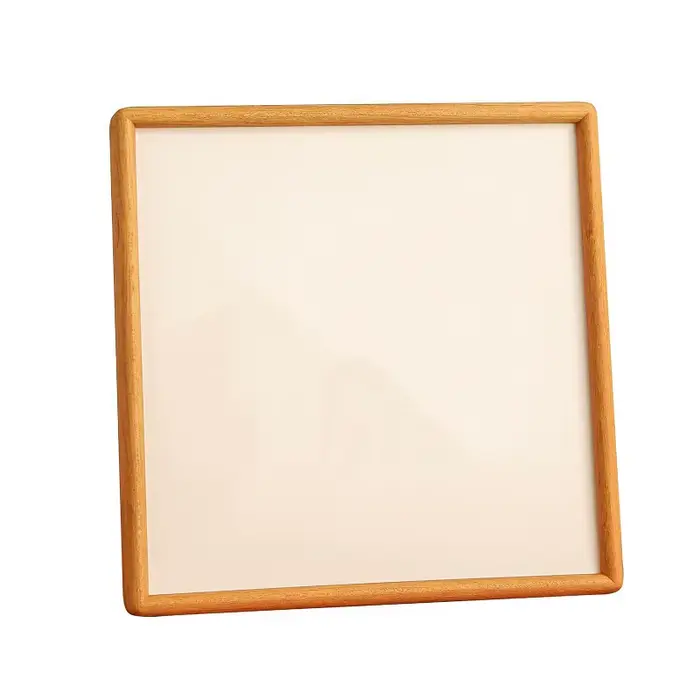 Cadre Photo carré d'angle arrondi en bois massif